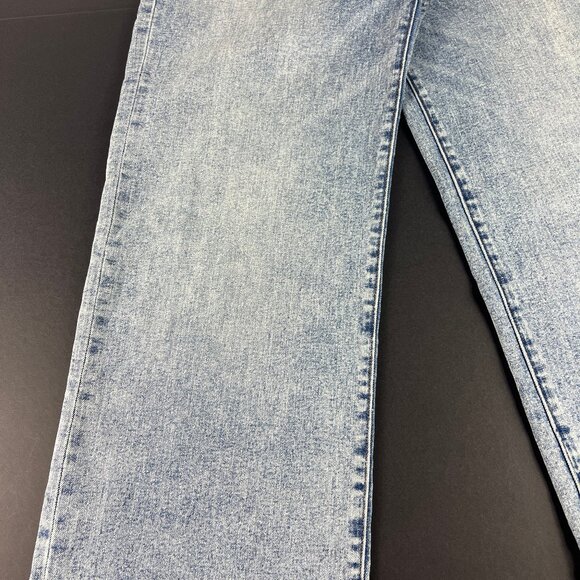 Evereve Jean Womens 32x33* The Ever Trouser High Rise Wide Leg Blue Denim Tag 31 - Picture 3 of 16